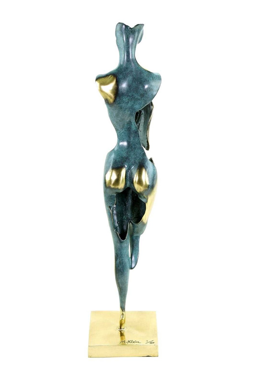 Martin Klein Limited Female Silhouette - Abstract Bronze Sculpture - Signed Contemporary Art