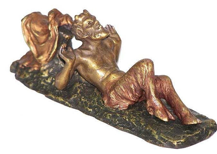 Franz Bergmann Erotic Vienna Bronze Faun/Satyr 2-Parts From Bergmann Erotic Nudes - Vienna Bronze