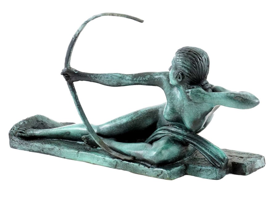 Kunst & Ambiente Art Deco Bronze Figure - Penthesilea - Marcel-Andre Bouraine Art Deco Figurines