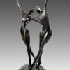 Miguel Fernando Lopez (Milo) Modern Art Bronze - Two Abstract Dancers - Signed By Milo Contemporary Art