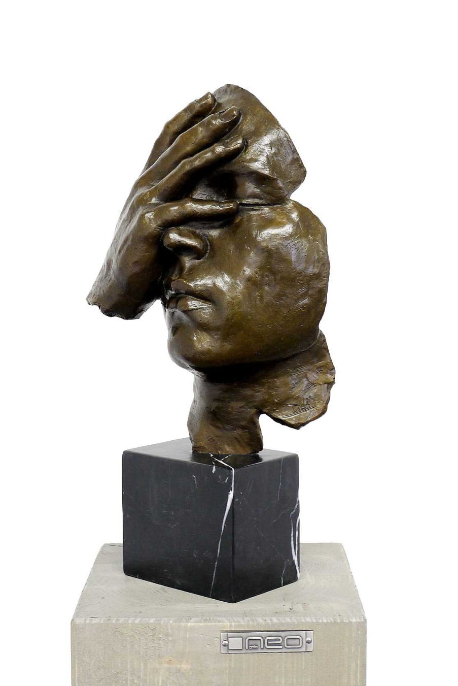 Salvador Dalí Resignation - Abstract Sculpture - Homage To S. Dali, Signed Contemporary Art