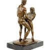 Kunst & Ambiente Erotic Bronze - Standing Lovers - Sex Figurine - Signed M. Nick Erotic Nudes - Vienna Bronze