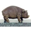 Rembrandt Bugatti Bronze Pig / Domestic Pig - Bronze Statue - Sculpture By Bugatti Animal Sculptures