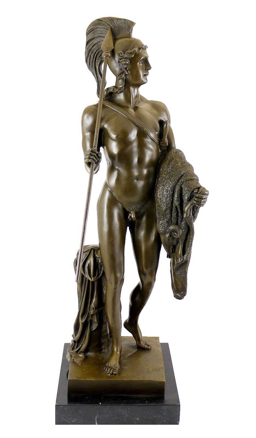 Bertel Thorvaldsen Bronze Statue - Jason With The Golden Fleece - B. Thorvaldsen Greek Statues