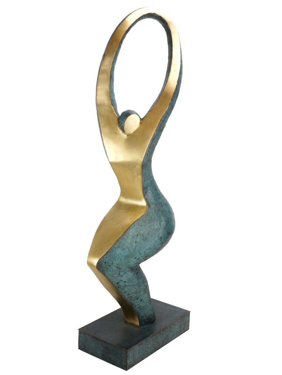 Martin Klein Limited Bronze Sculpture - Sunlover - Martin Klein - Abstract Figurine Contemporary Art