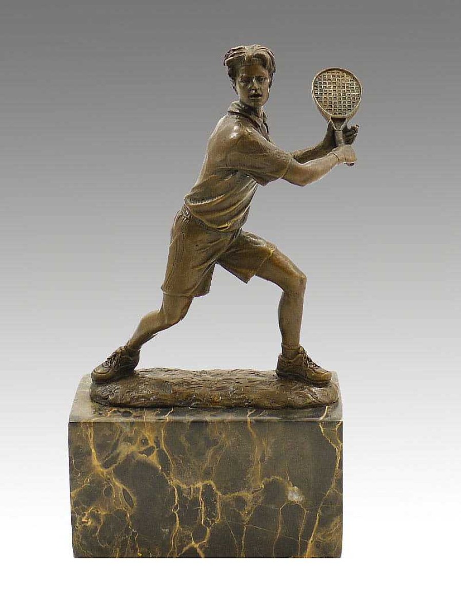 Miguel Fernando Lopez (Milo) Bronze Cup On Marble Base - Tennis Player - Signed Milo Sports Trophies