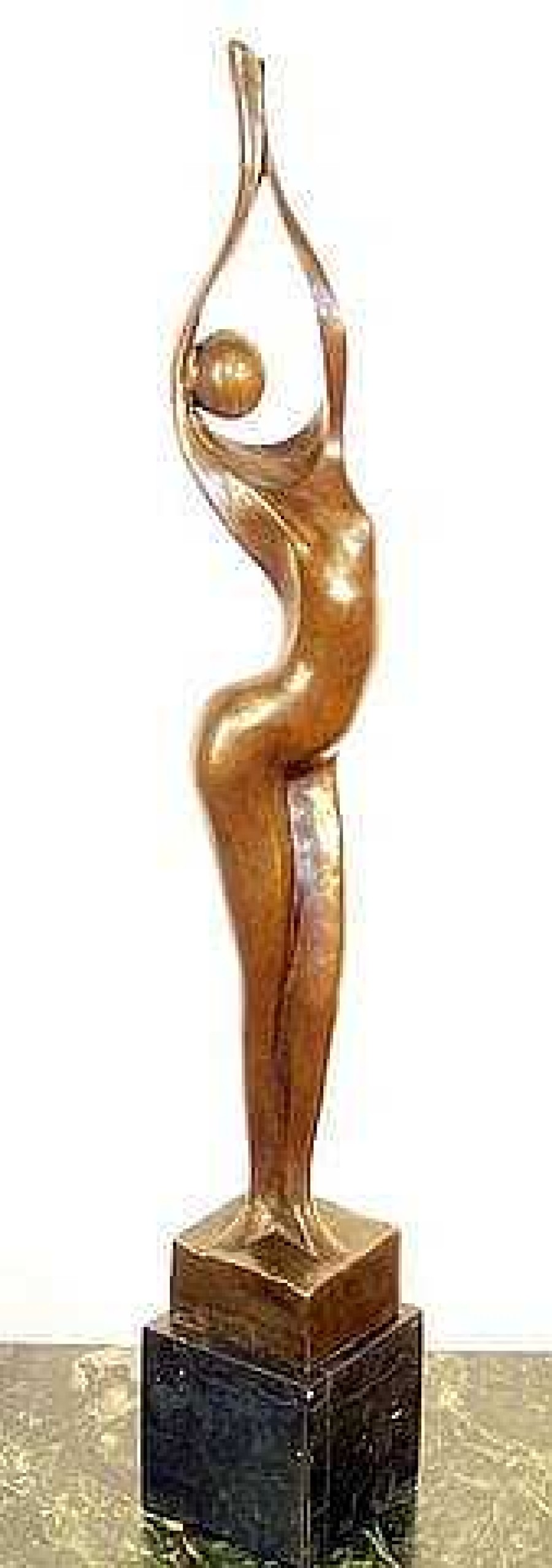 Miguel Fernando Lopez (Milo) Modern Art Nude Bronze Signed Milo On Marblebase Contemporary Art