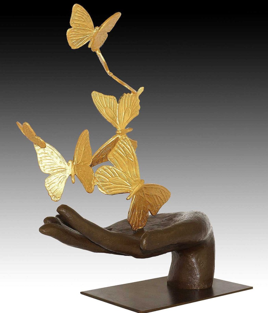 Martin Klein Contemporary Art Sculpture - Flying Away - Butterflies - M. Klein Contemporary Art