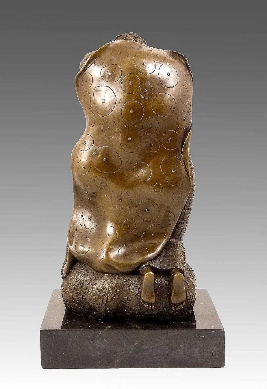 Gustav Klimt Georgeous Bronze Sculpture - The Kiss - Inspired By G. Klimt Contemporary Art