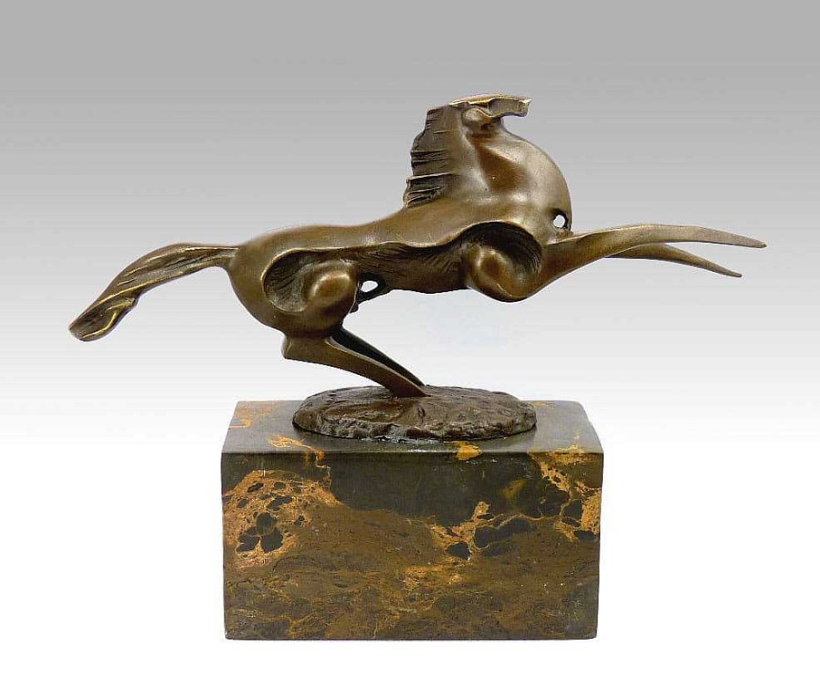 Miguel Fernando Lopez (Milo) Bronze Sculpture - Dynamic Stallion - Signed Milo Contemporary Art