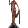 Ferdinand Preiss Art Deco Bronze Sculpture - Dancer With Mask - Signed F. Preiss Art Deco Figurines