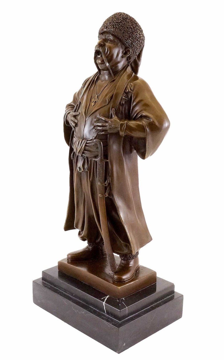 Kunst & Ambiente Russian Cossack - Bronze Figure - Eugene Lanceray - Real Bronze Contemporary Art