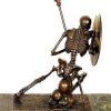 Miguel Fernando Lopez (Milo) Modern Art Bronze On Marble - Skeleton Warrior - Milo Contemporary Art