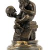 Kunst & Ambiente Bronze Statue - Ape With Skull - Wolfgang Hugo Rheinhold Contemporary Art