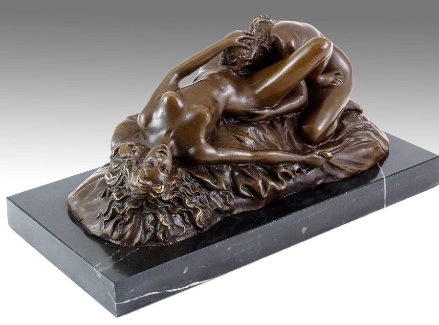 Kunst & Ambiente Erotic Vienna Bronze - Cunnilingus - Lesbian Play - Lambeaux Erotic Nudes - Vienna Bronze