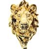 Martin Klein Golden Lion'S Head Towel Holder - Limited Wall Hook - Martin Klein Animal Sculptures