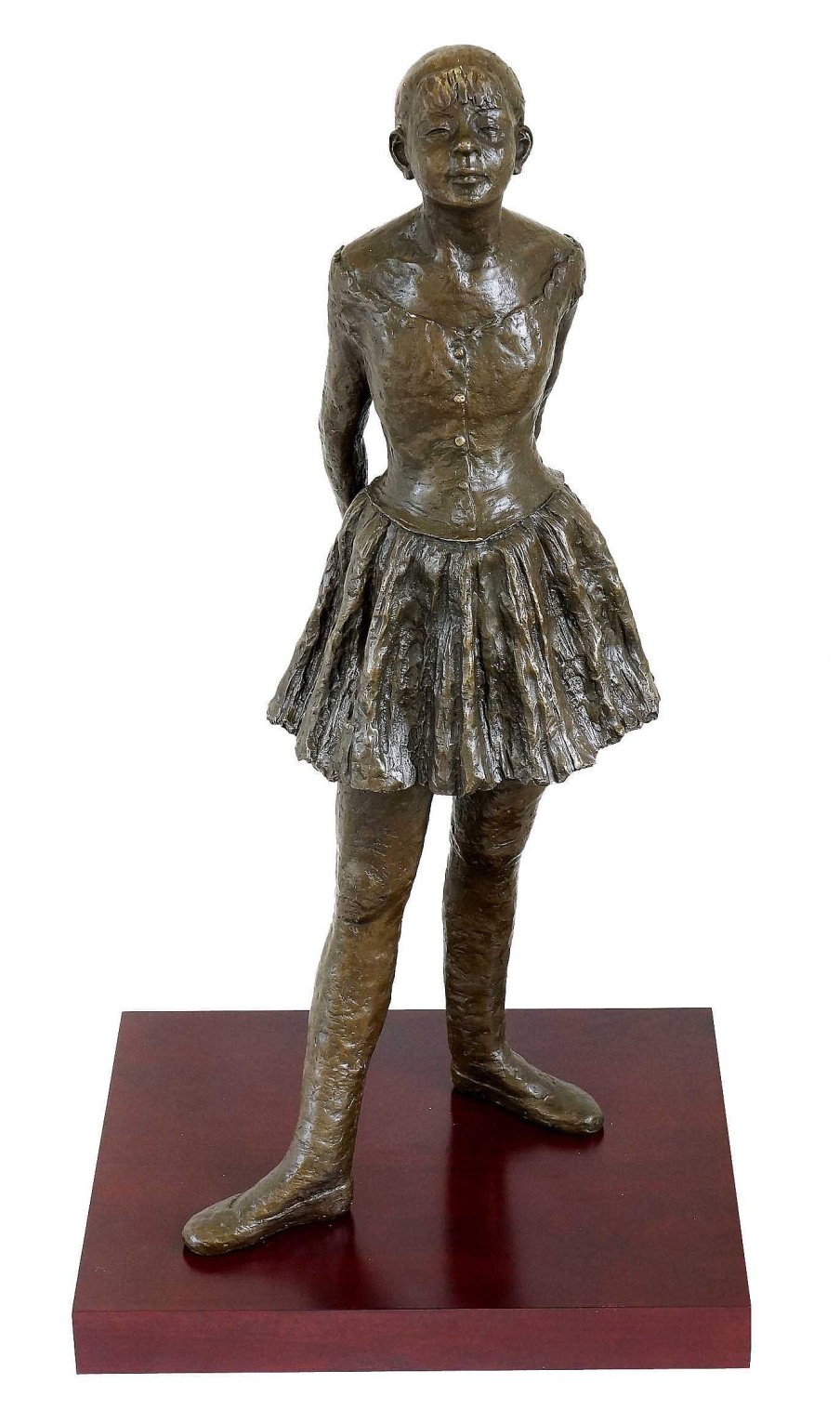 Edgar Degas Large Sculpture - Little Dancer Of Fourteen Years By Edgar Degas Garden Statues