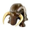 Martin Klein Limited Bronze Statue - Modern Bull Sculpture By Martin Klein Animal Sculptures