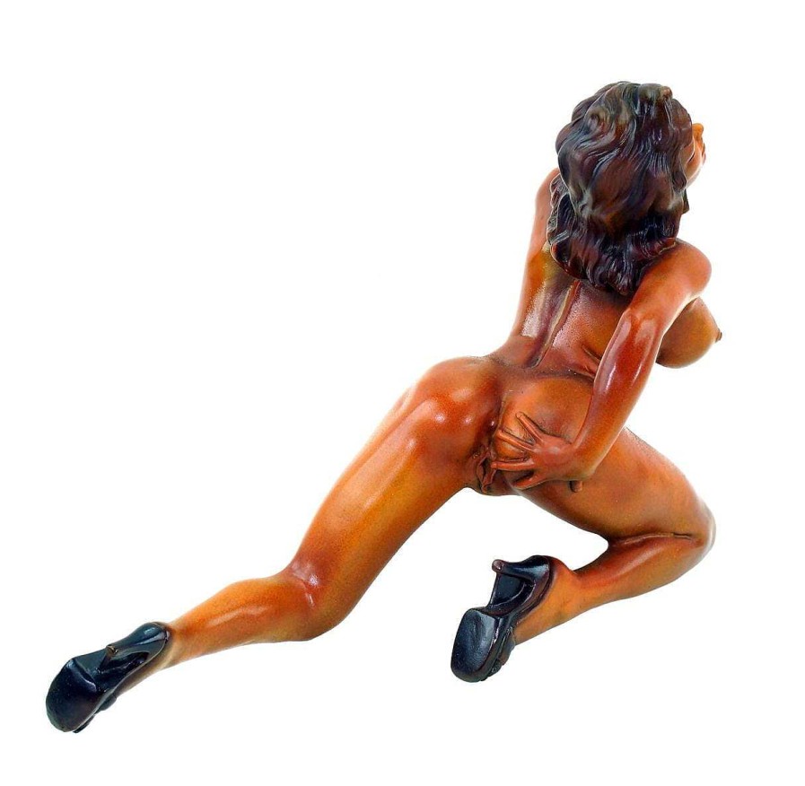 Kunst & Ambiente Erotic Girl Donna - Signed J. Patoue - Sexy Bronze Figurine - Statue Erotic Nudes - Vienna Bronze