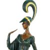 Ferdinand Preiss Art Deco Revue Dancer - Signed F. Preiss - Bronze Statue Art Deco Figurines