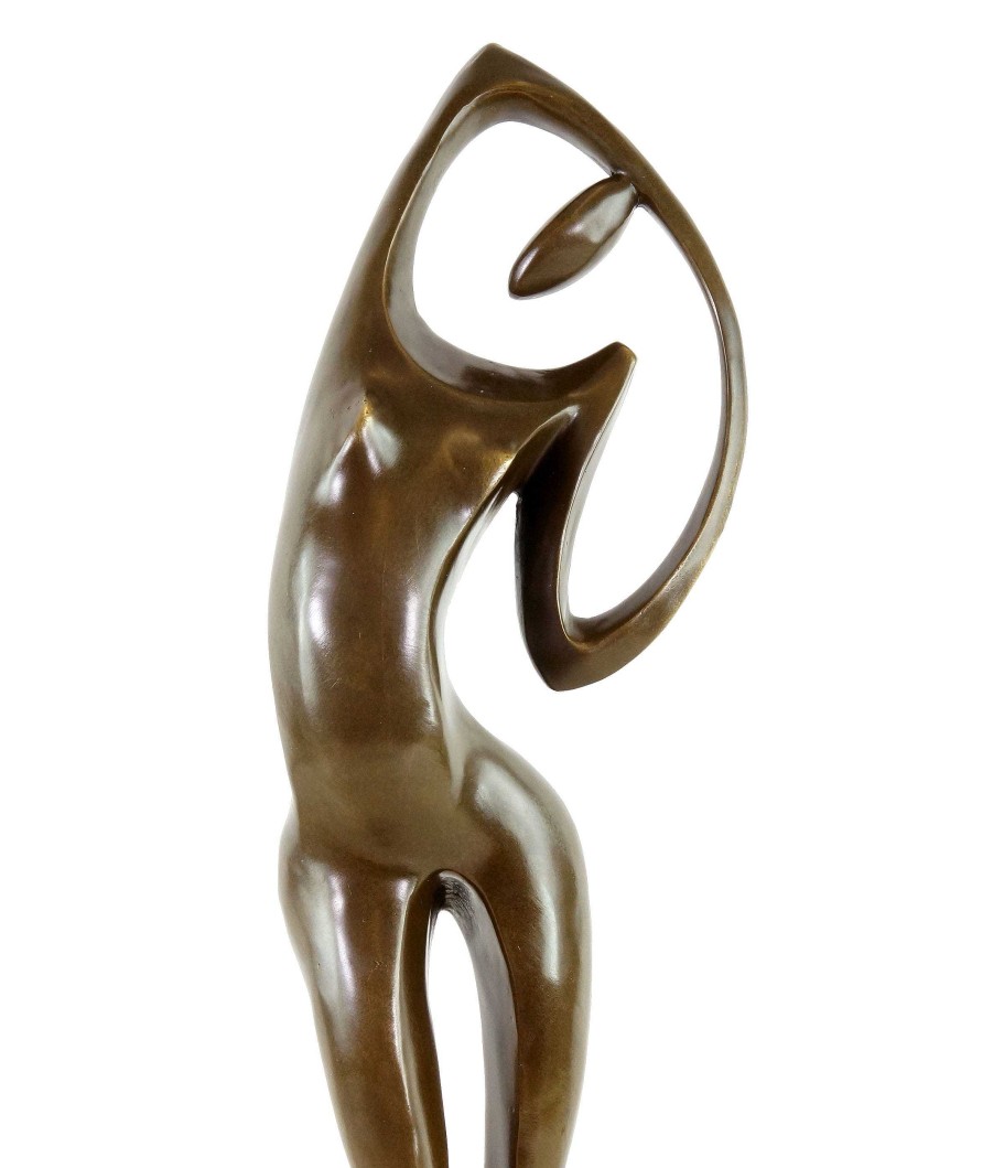 Miguel Fernando Lopez (Milo) Modern Art Bronze Nude Signed Milo On Marble-Base Contemporary Art