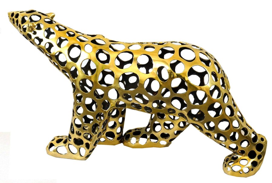 Martin Klein Contemporary Art - Bronze Polar Bear / Cut Out Style - M.Klein Garden Statues