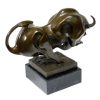 Kunst & Ambiente Huge Animal Figure For The Garden - Cubistic Bronze Bull Animal Sculptures