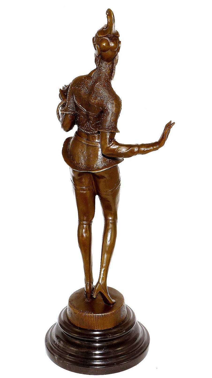 Kunst & Ambiente Art Deco Bronze Dancer Statue - G. Schmidt - Cassel (Snake Charmer) Art Deco Figurines