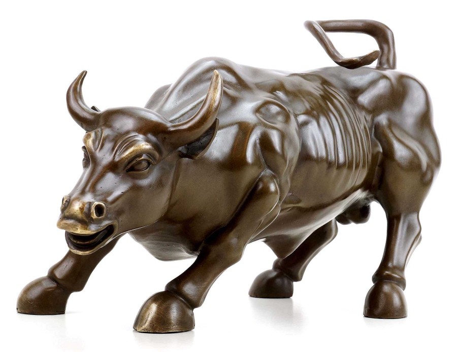 Miguel Fernando Lopez (Milo) Wall Street Bull / Sculpture - Bronze Stock Exchange - Charging Bull Contemporary Art