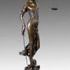 Kunst & Ambiente Xxl Mythology Bronze Sculpture - Lady Justice - Signed Mayer Greek Statues