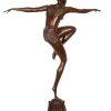 Ferdinand Preiss Art Deco Bronze Dancer - Con Brio - Signed F. Preiss Art Deco Figurines