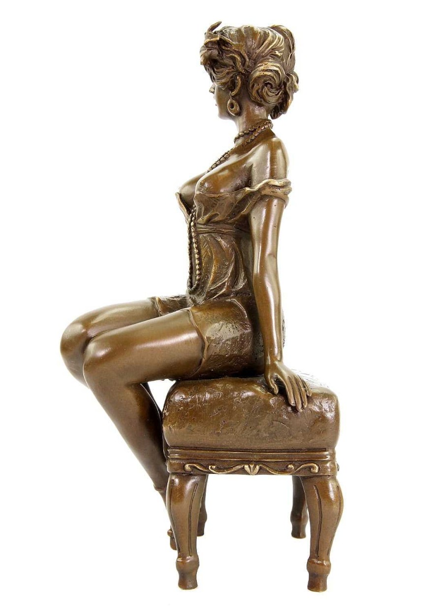 Miguel Fernando Lopez (Milo) Art Deco Figurine - Twenties Erotic Nude - Signed Milo Art Deco Figurines