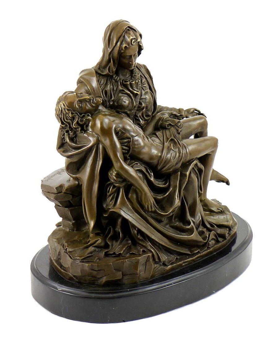 Kunst & Ambiente Roman Bronze Sculpture - Pieta - By Michelangelo Greek Statues