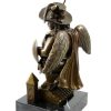 Fernando Botero Bronze Sculpture - Archangel With Black Hat - Signed F. Botero Contemporary Art