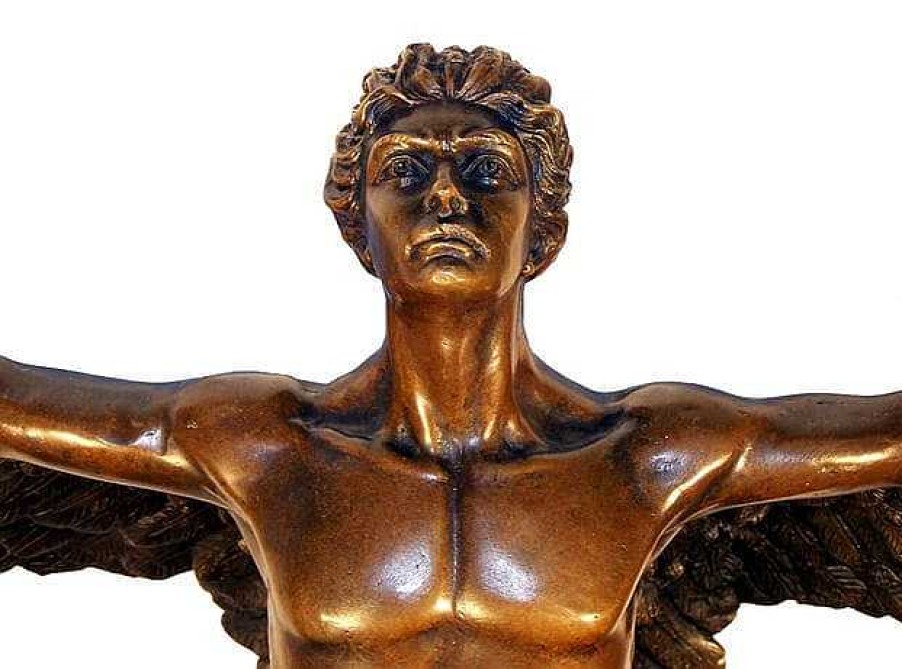 Adolph Alexander Weinman Large Ikarus Sculpture - Erotic Gay Bronze - A.A. Weinman Erotic Nudes - Vienna Bronze