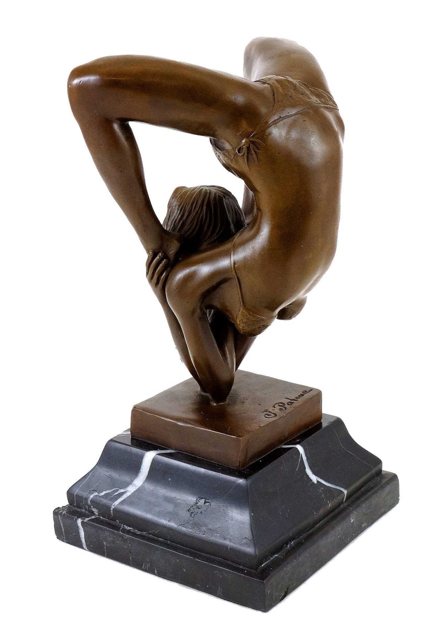 Kunst & Ambiente Erotic Bronze Statue - Contortionist - J. Patoue Erotic Nudes - Vienna Bronze