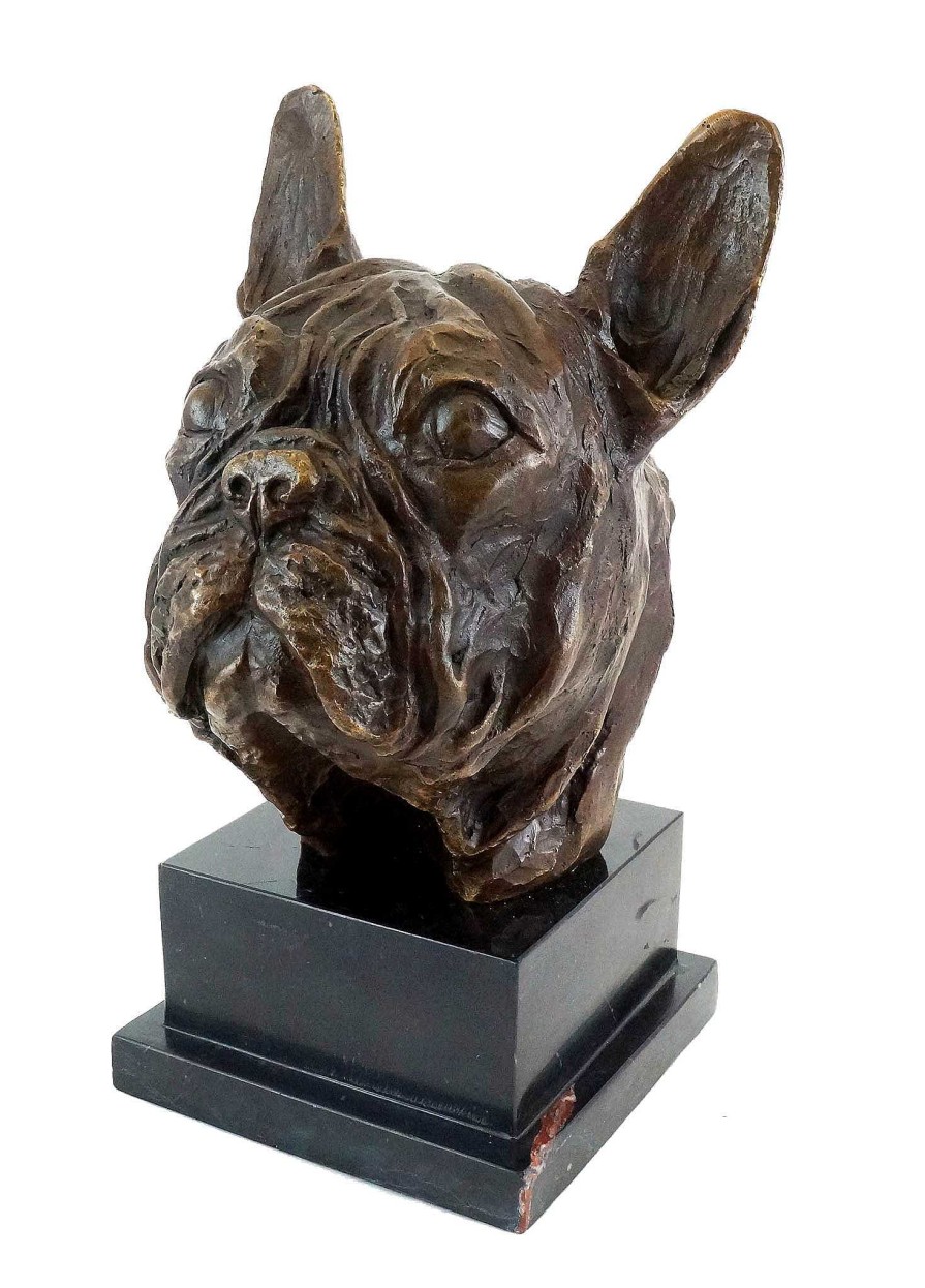 Miguel Fernando Lopez (Milo) French Bulldog / Bully - Bronze Statue - Signed By Milo Contemporary Art