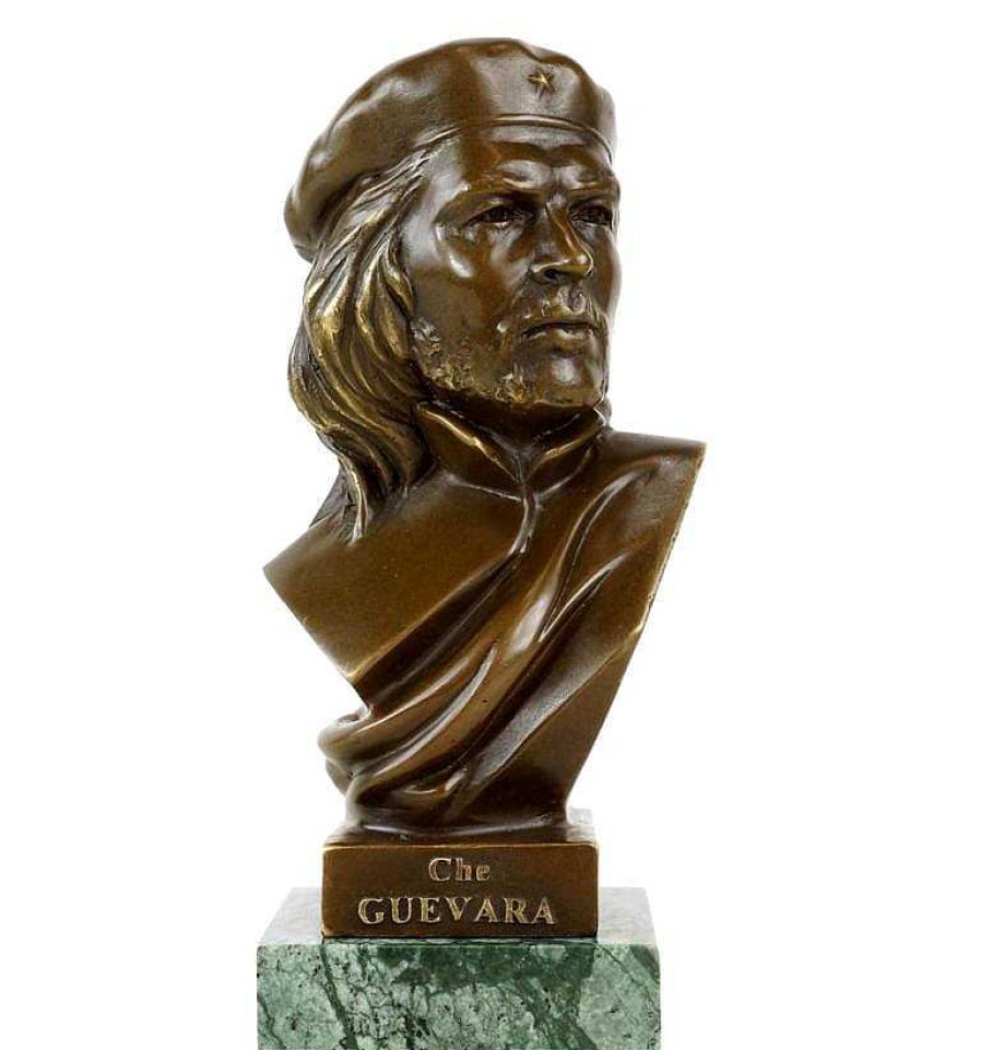 Kunst & Ambiente Che Guevara Bronze Bust - Revolutionary - Signed Contemporary Art