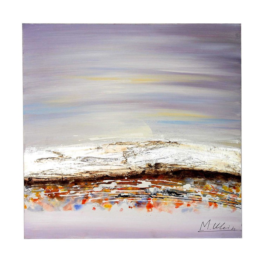 Martin Klein Modern Landscape Oil Painting With Acrlyic Paint - M. Klein Oil Painting