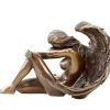 Kunst & Ambiente Sitting Angel Sculpture - Bronze Erotic Nude - Signed Patoue Erotic Nudes - Vienna Bronze