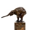 Rembrandt Bugatti Begging Elephant (1908) - Signed Bugatti - Bronze - Animal Figurine Animal Sculptures