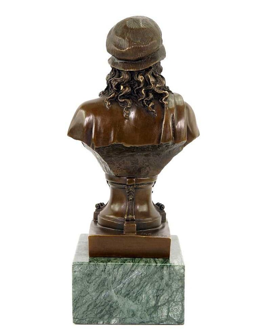 Miguel Fernando Lopez (Milo) Leonardo Da Vinci Bust - Limited Bronze Statue - Signed Milo Contemporary Art