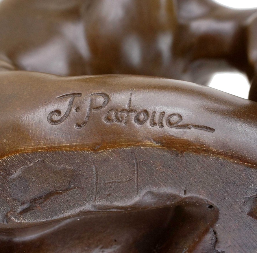 Kunst & Ambiente Contemporary Bronze Male Nude - Athlete - Erotic Nude - Sign. Patoue Contemporary Art