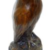 Kunst & Ambiente Animal Bronze - Smart Owl - On Marble-Base - Francois Pompon Animal Sculptures