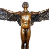 Adolph Alexander Weinman Large Ikarus Sculpture - Erotic Gay Bronze - A.A. Weinman Greek Statues