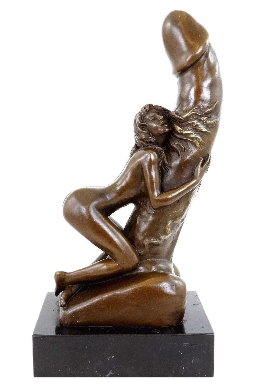 Kunst & Ambiente Woman On Giant Phallus - Bronze Erotic Nude - M. Nick Erotic Nudes - Vienna Bronze