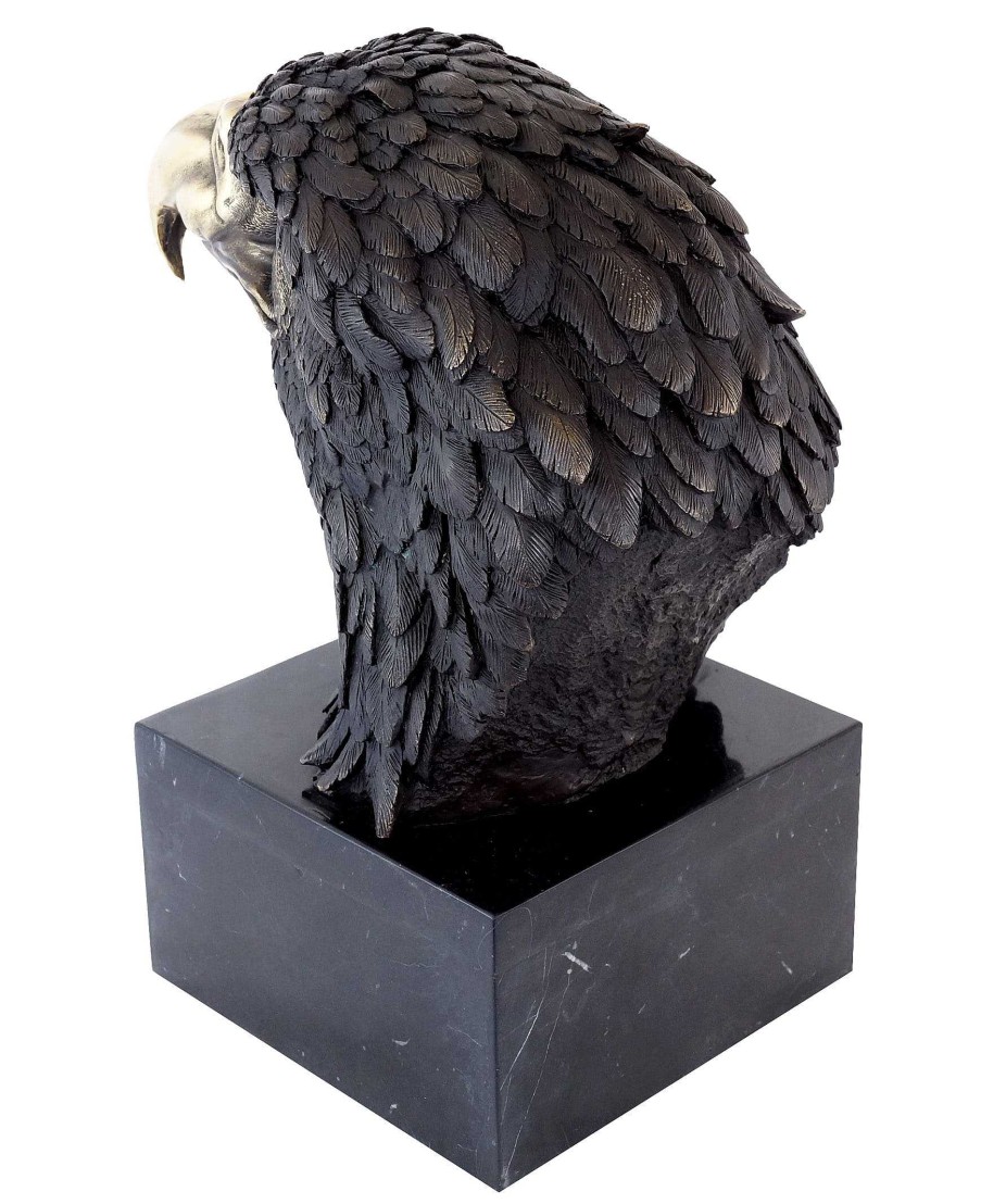 Miguel Fernando Lopez (Milo) Xxl Bronze Animal Sculpture - Sea Eagle On Marble - Sign. Milo Animal Sculptures