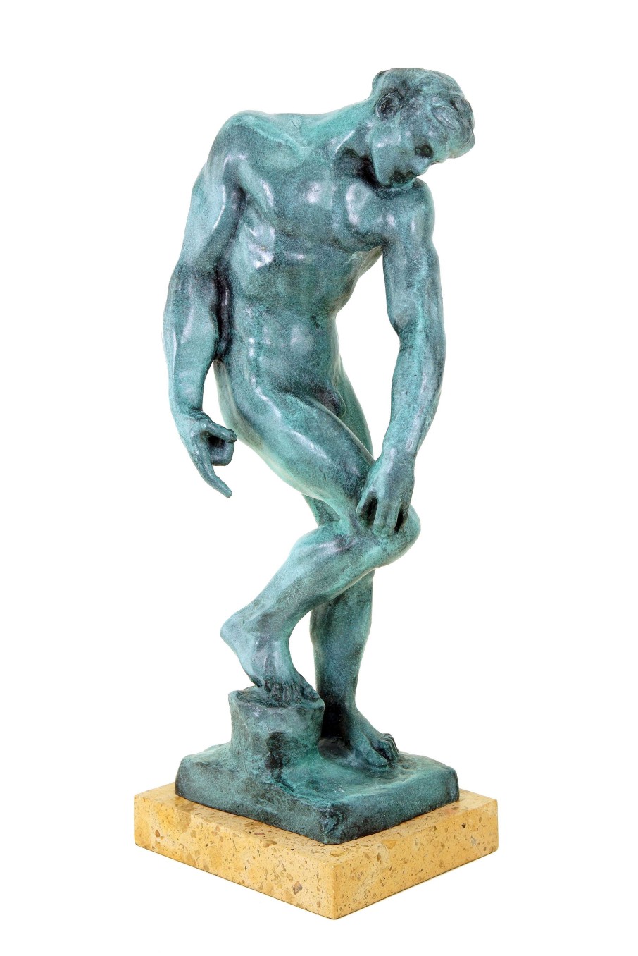 Auguste Rodin Modern Art Male Bronze - Adam - Signed Auguste Rodin Contemporary Art