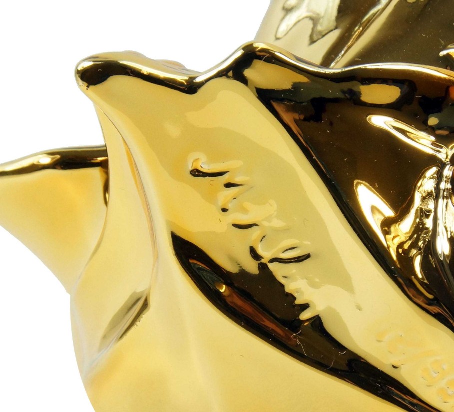 Martin Klein Golden Lion'S Head Towel Holder - Limited Wall Hook - Martin Klein Contemporary Art