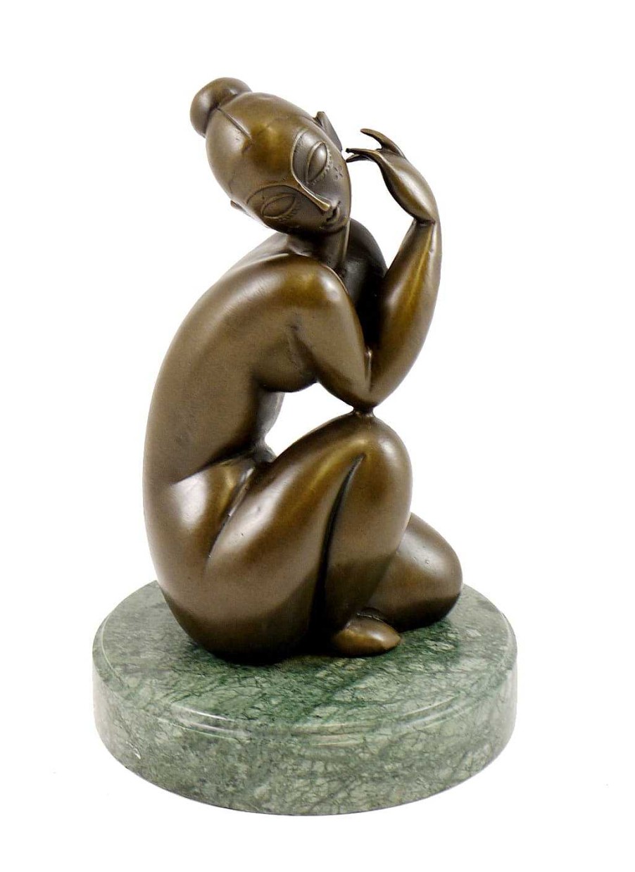 Amedeo Modigliani Modern Bronze Figure - Female Nude - Signed Amedeo Modigliani Contemporary Art